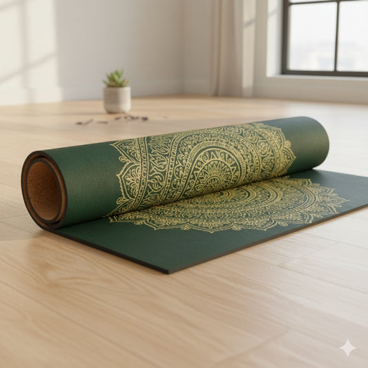 Designer Yoga Mat (Eco-Friendly, Artisan Printed)