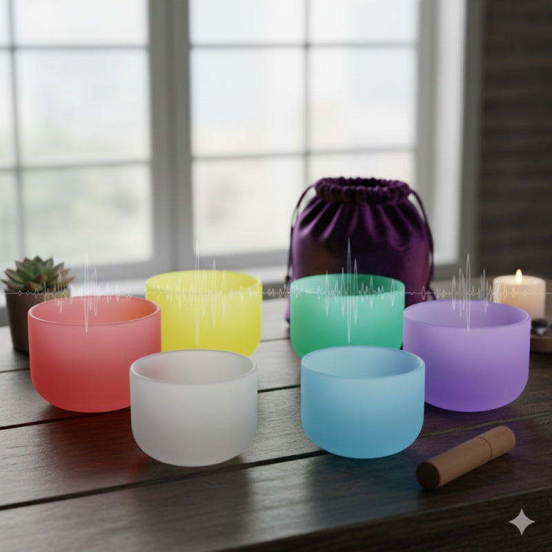 Crystal Singing Bowl (7 Chakra Set)