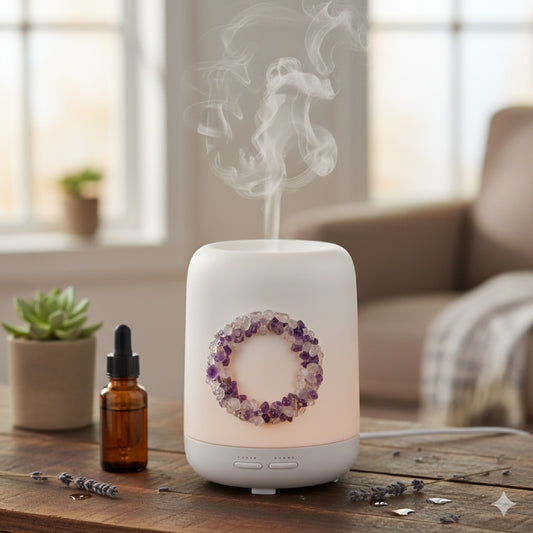 Aromatherapy Diffuser (Ceramic & Crystal Design)